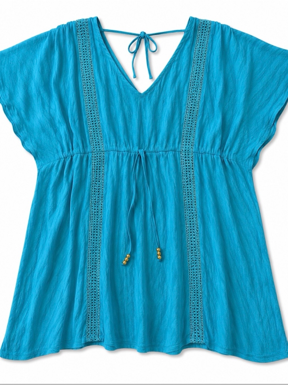VENUS Turquoise V-Neck Beach Tunic